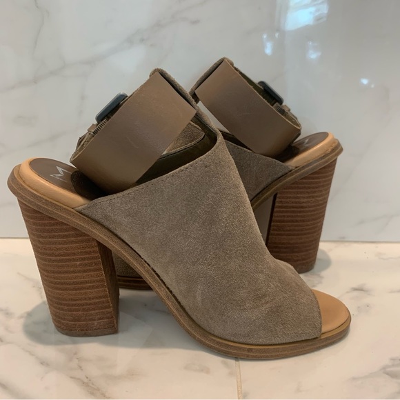 Marc Fisher Brown Suede Block Heels (US 6.5) - Picture 1 of 5
